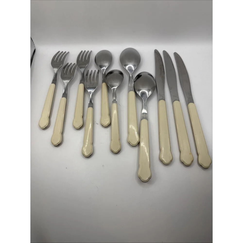 Pfaltzgraff Perennials Tea Rose Stainless Flatware Lot Of 11 Pieces Replacement